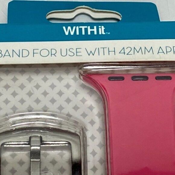 2016 With It • Pink Designer Watch Band Track • It For Use With 42MM Apple Watch - Picture 6 of 8
